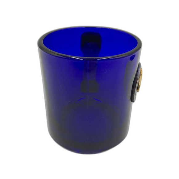 Cobalt Blue Glass Coffee Tea Mug Philadelphia Liberty Bell Tourist Souvenir - Picture 6 of 12